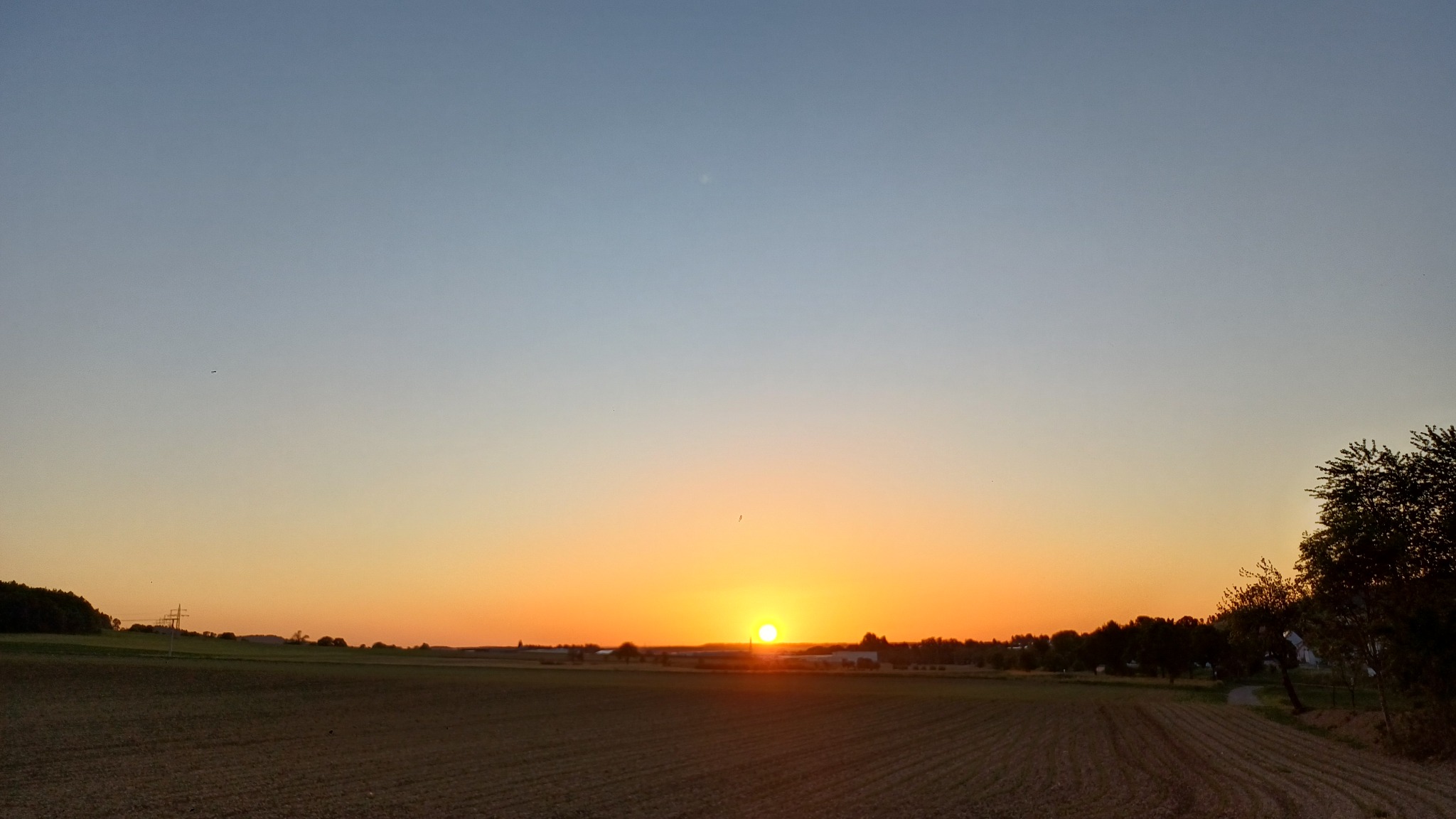 Sonnenuntergang in Spaichingen