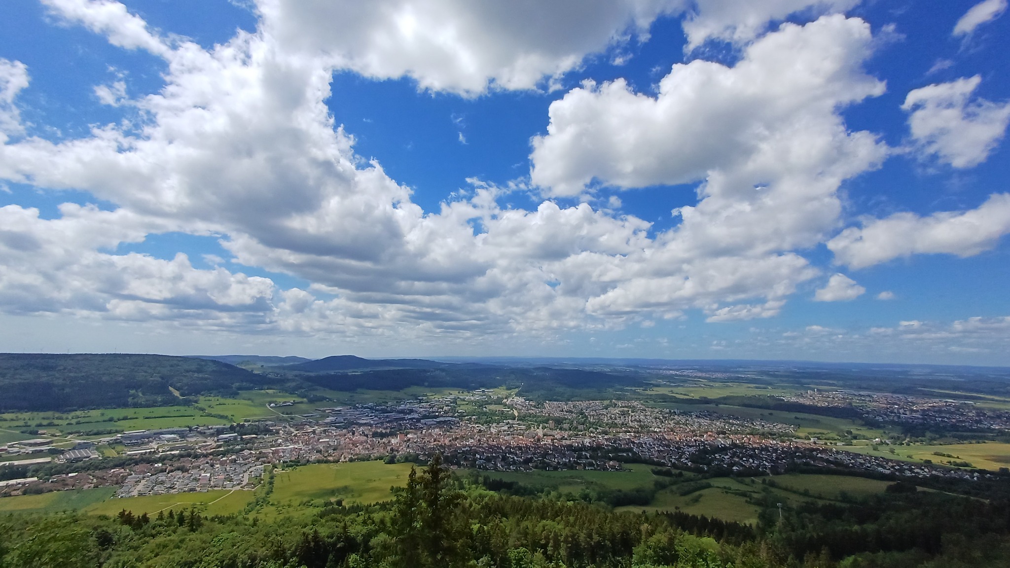 Blick vom Dreifaltigkeitsberg auf Spaichingen